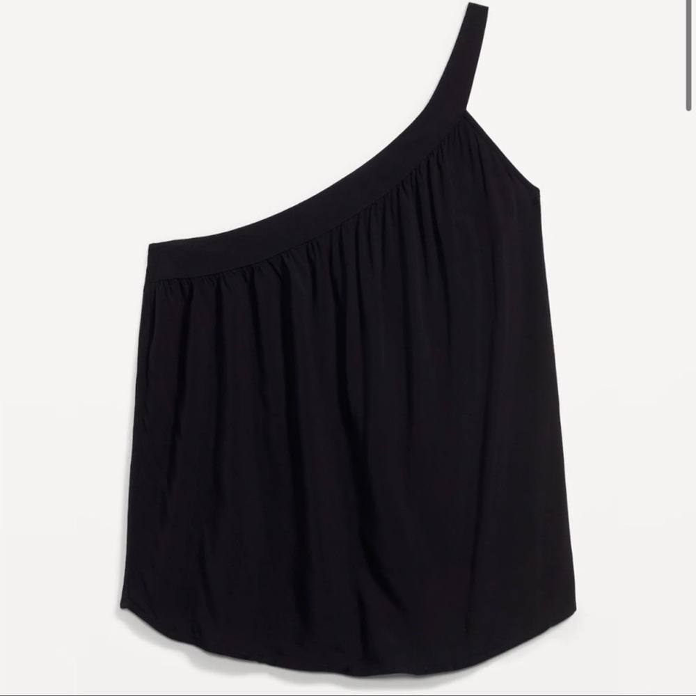 NWOT - Black Old Navy - One Shoulder Tank Top - Size Small